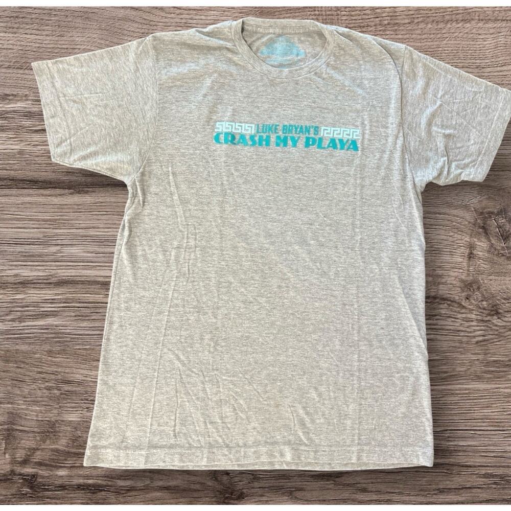 LUKE BRYAN Official Crash My Playa Riviera Cancun MX‎ Gray T-Shirt Large